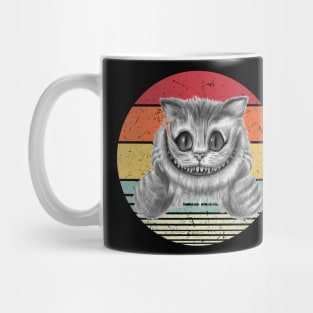 Horror Cat Vintage Sunset Halloween Mug